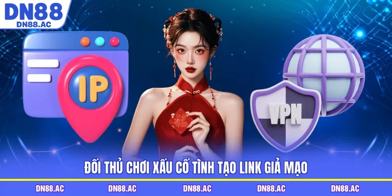Đối thủ chơi xấu cố tình tạo link giả mạo