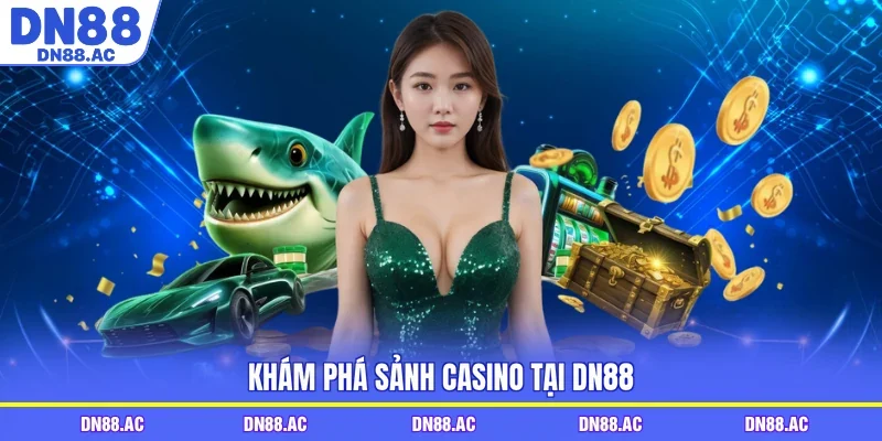 Khám phá sảnh casino tại DN88