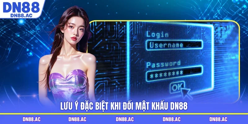 Lưu ý đặc biệt khi đổi mật khẩu DN88