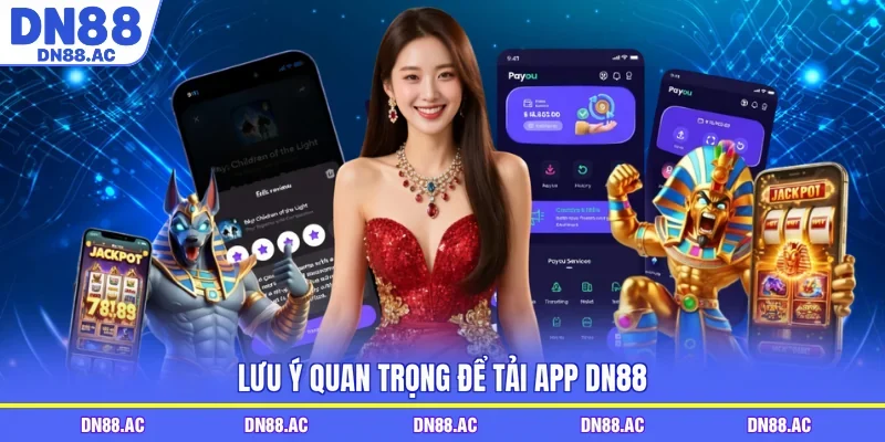 Lưu ý quan trọng để tải app DN88