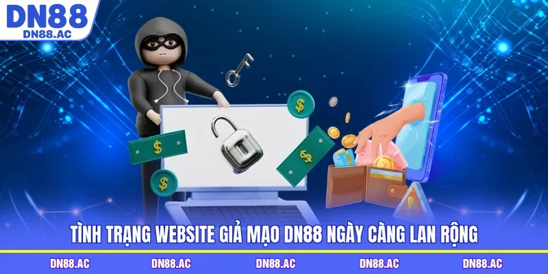 Tình trạng website giả mạo DN88 ngày càng lan rộng